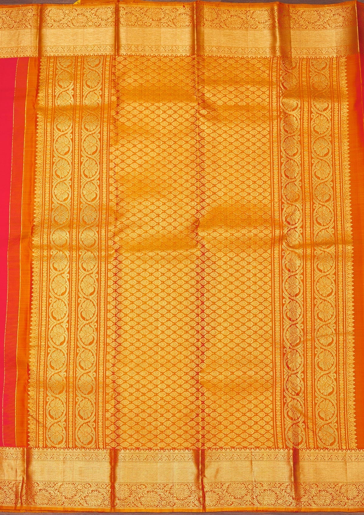 Red Zariwork Pure Silk Saree