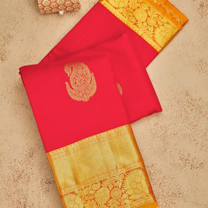Red Zariwork Pure Silk Saree