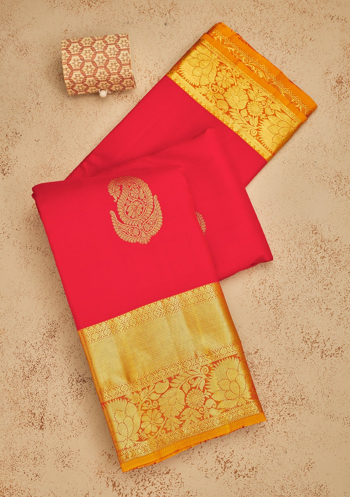 Red Zariwork Pure Silk Saree