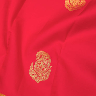 Red Zariwork Pure Silk Saree