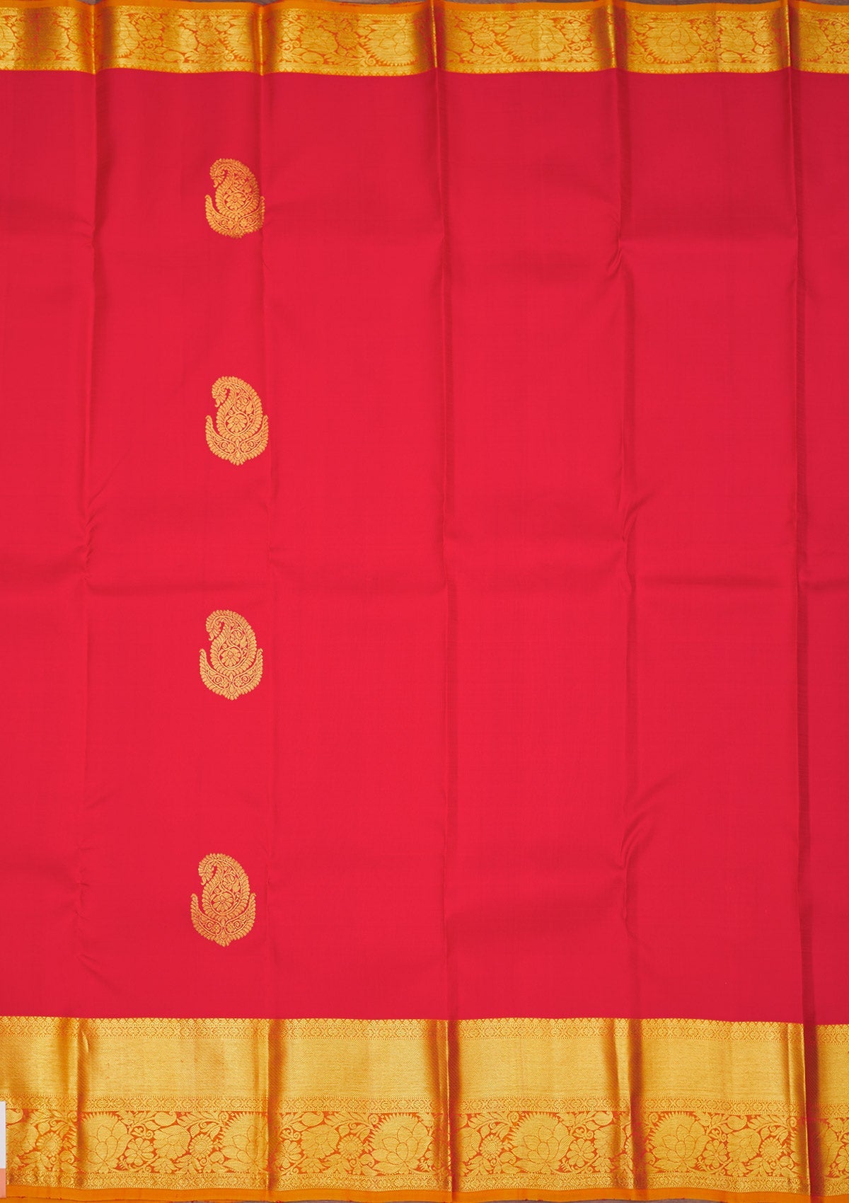 Red Zariwork Pure Silk Saree