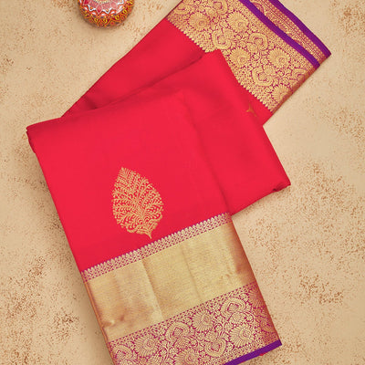Red Zariwork Pure Silk Saree