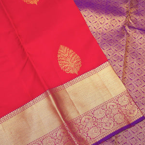 Red Zariwork Pure Silk Saree