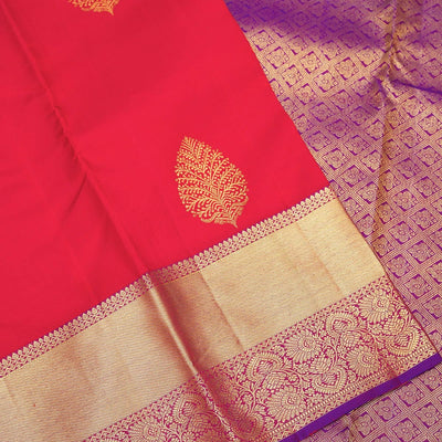 Red Zariwork Pure Silk Saree