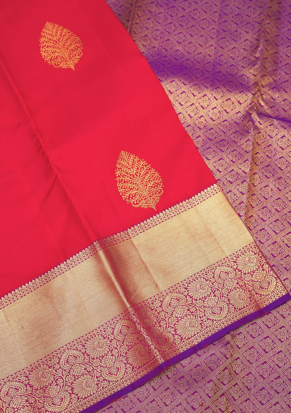 Red Zariwork Pure Silk Saree