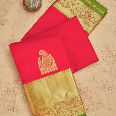 Red Zariwork Pure Silk Saree
