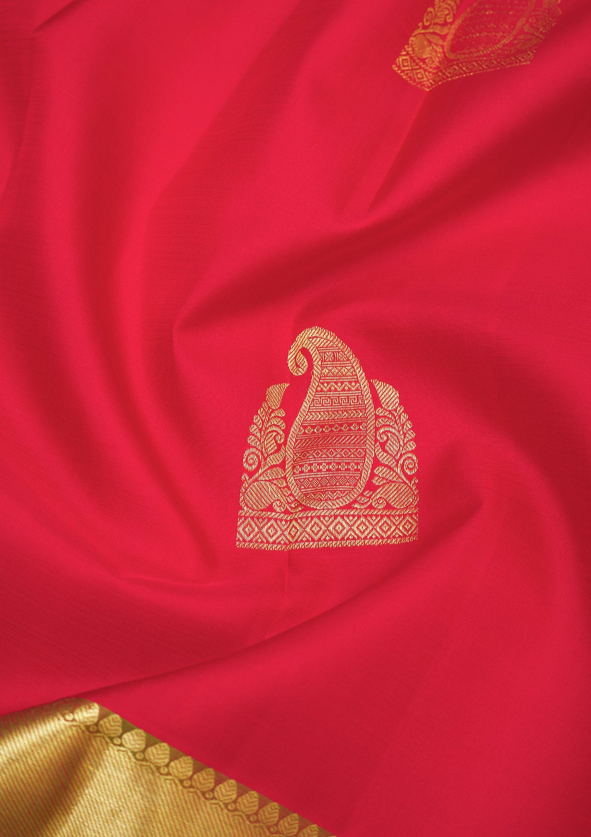 Red Zariwork Pure Silk Saree