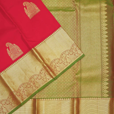 Red Zariwork Pure Silk Saree