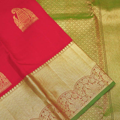 Red Zariwork Pure Silk Saree