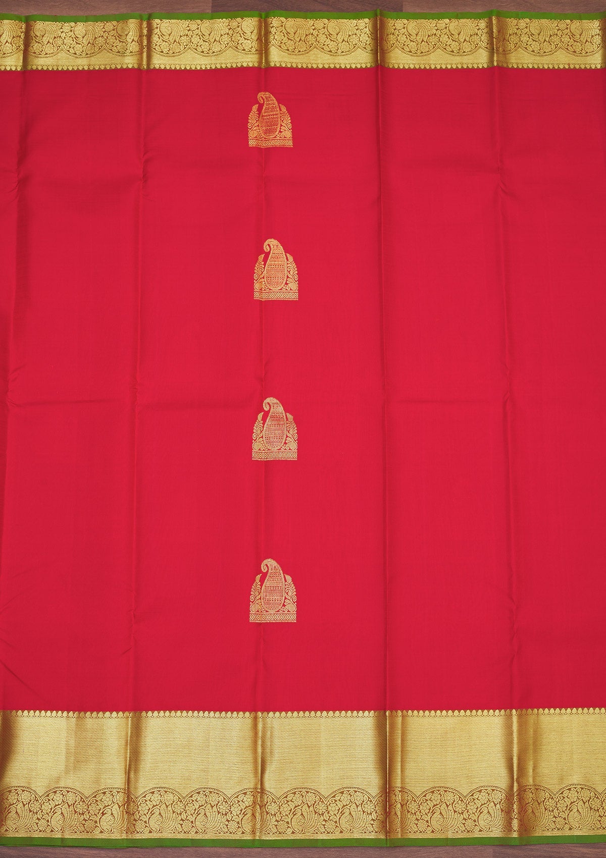 Red Zariwork Pure Silk Saree
