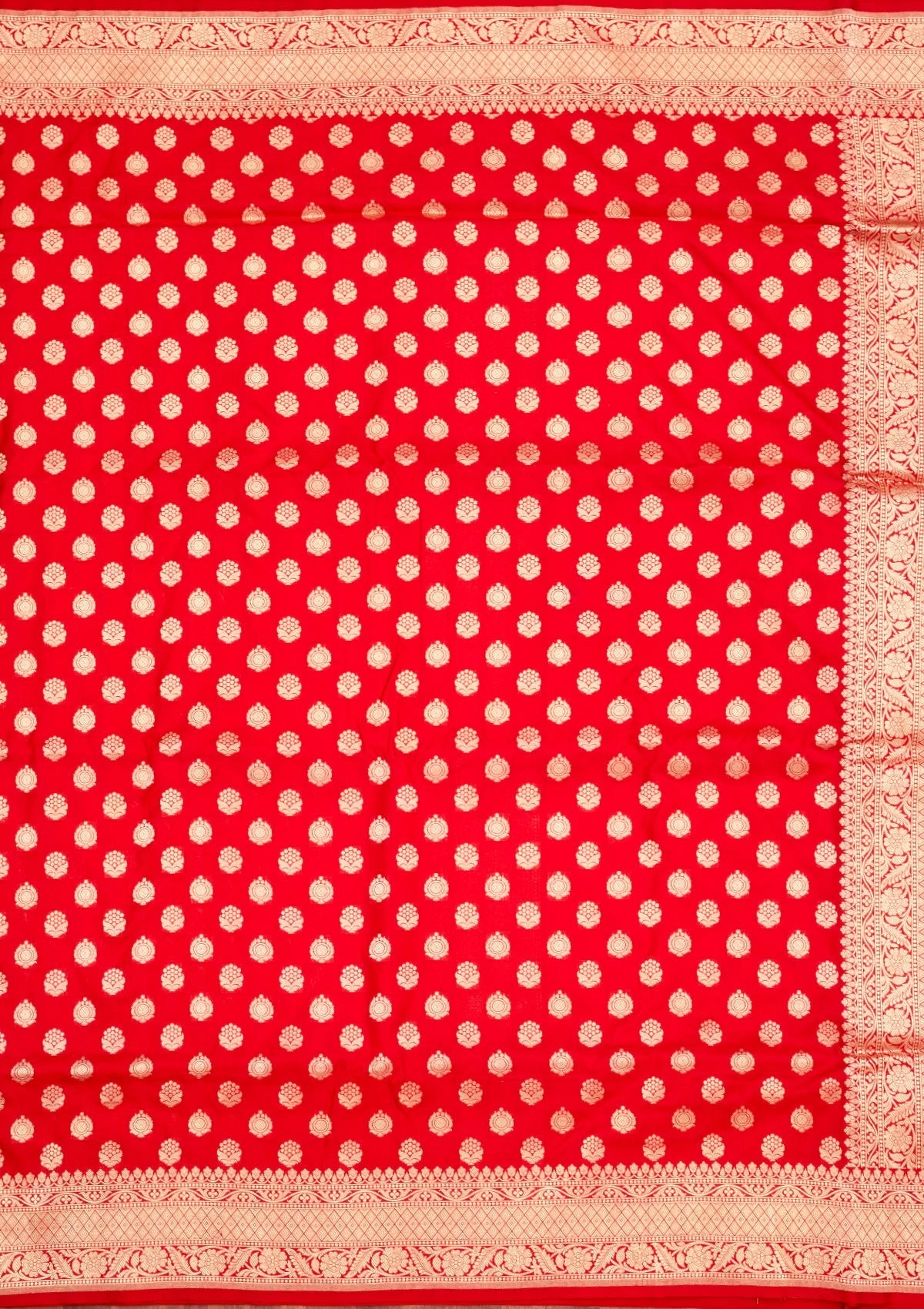 Red Zariwork Pure Silk Saree