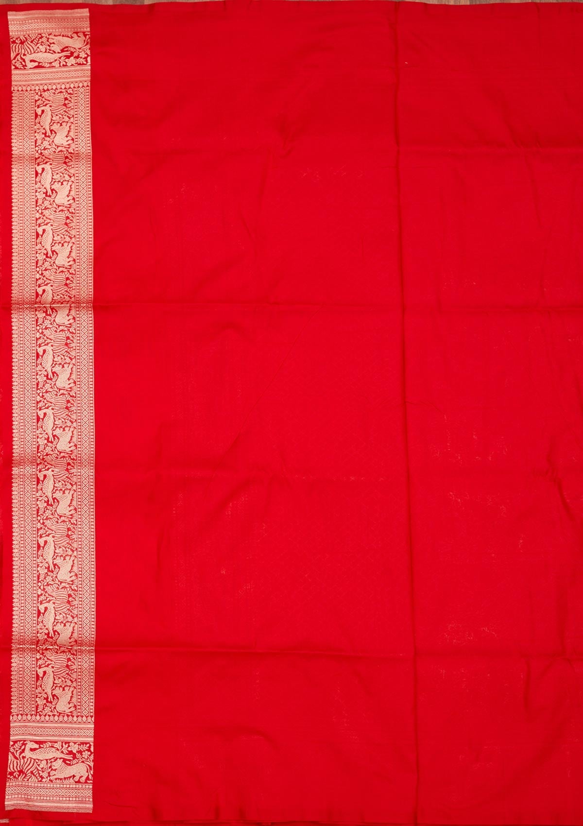 Red Zariwork Pure Silk Saree