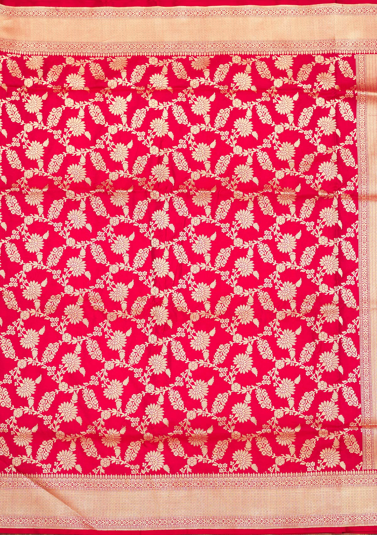 Red Zariwork Pure Silk Saree