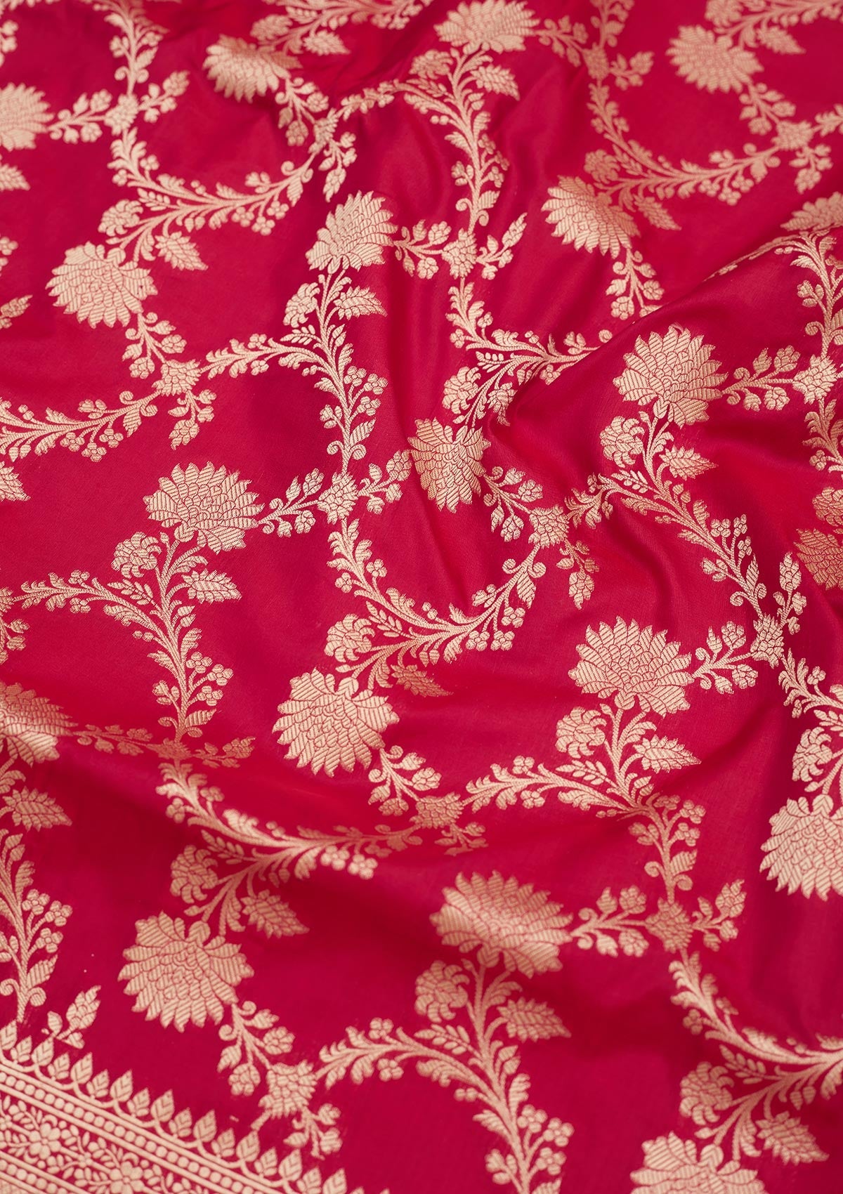 Red Zariwork Pure Silk Saree