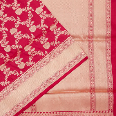 Red Zariwork Pure Silk Saree