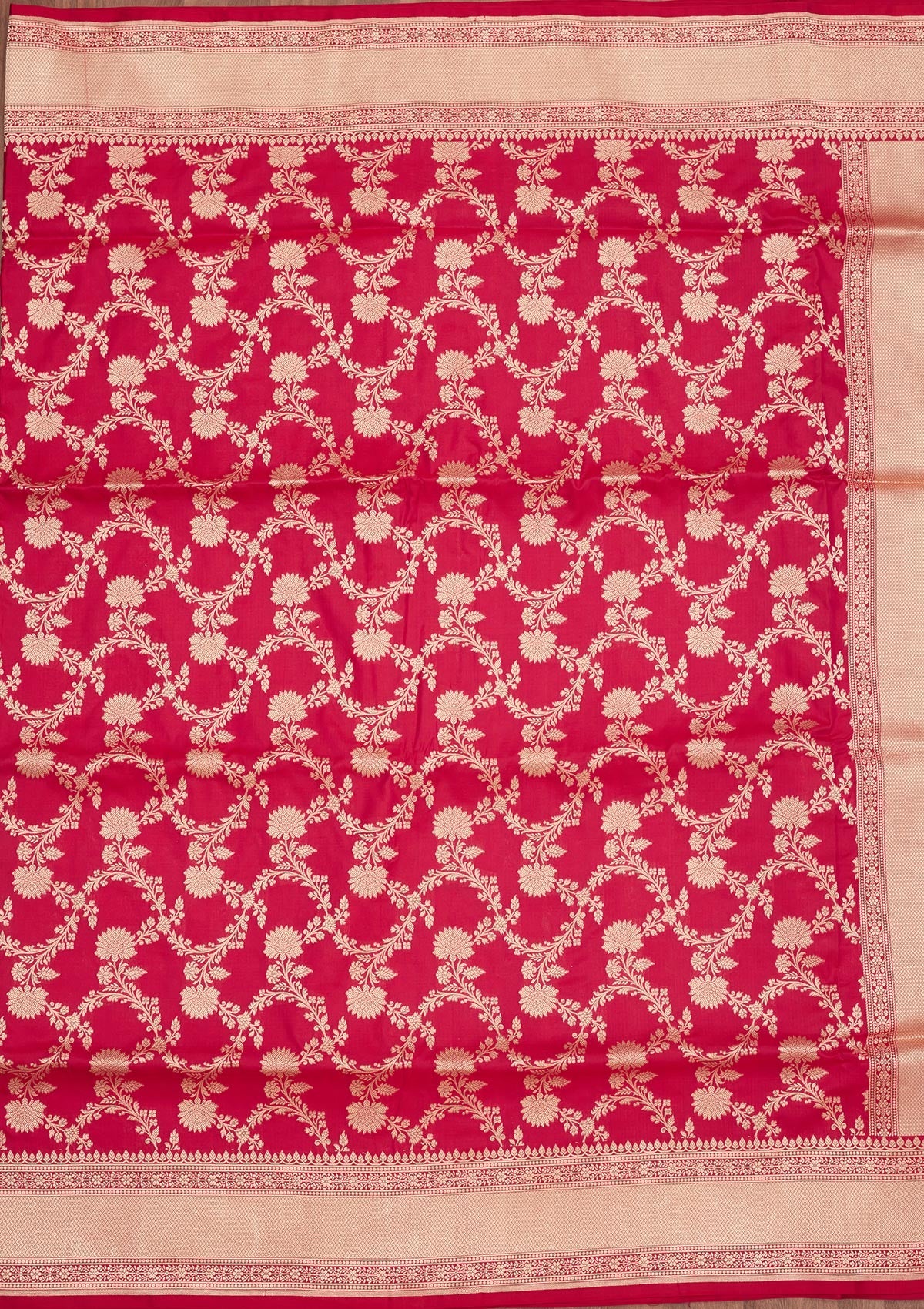 Red Zariwork Pure Silk Saree