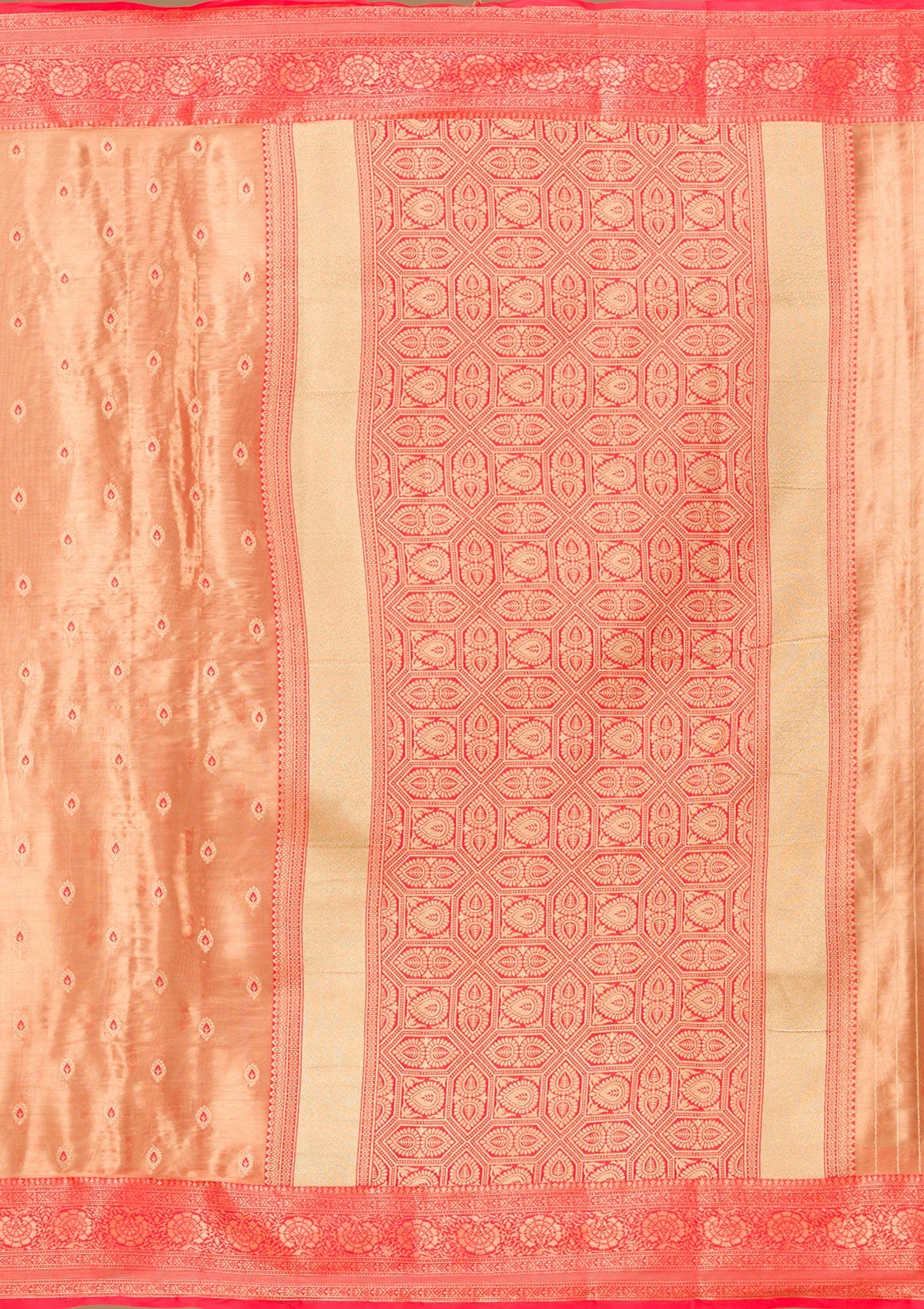 Red Zariwork Tissue Saree