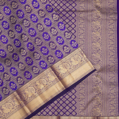 Royal Blue Zariwork Pure Silk Saree