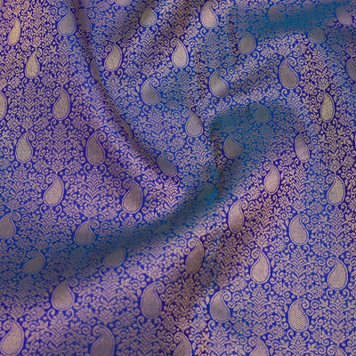 Royal Blue Zariwork Pure Silk Saree