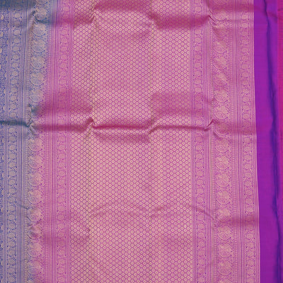 Royal Blue Zariwork Pure Silk Saree