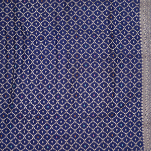 Royal Blue Zariwork Pure Silk Saree