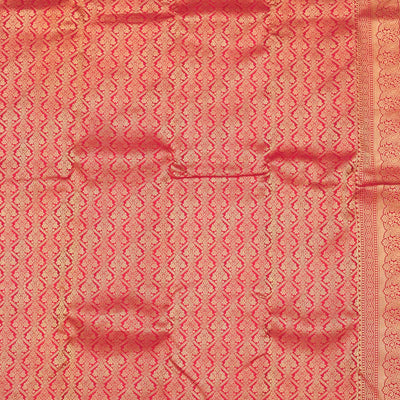 Rust Zariwork Pure Silk Saree