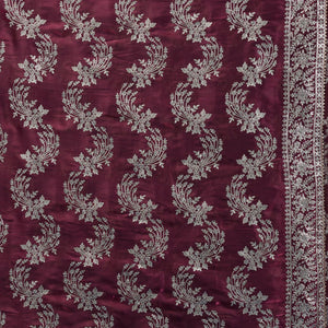 Rust Zariwork Tissue Saree
