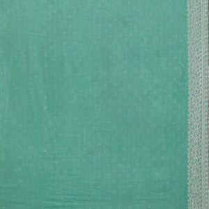 Sea Green Zariwork Soft Silk Saree