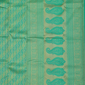 Sea Green Zariwork Pure Silk Saree