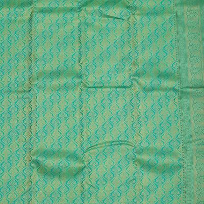 Sea Green Zariwork Pure Silk Saree