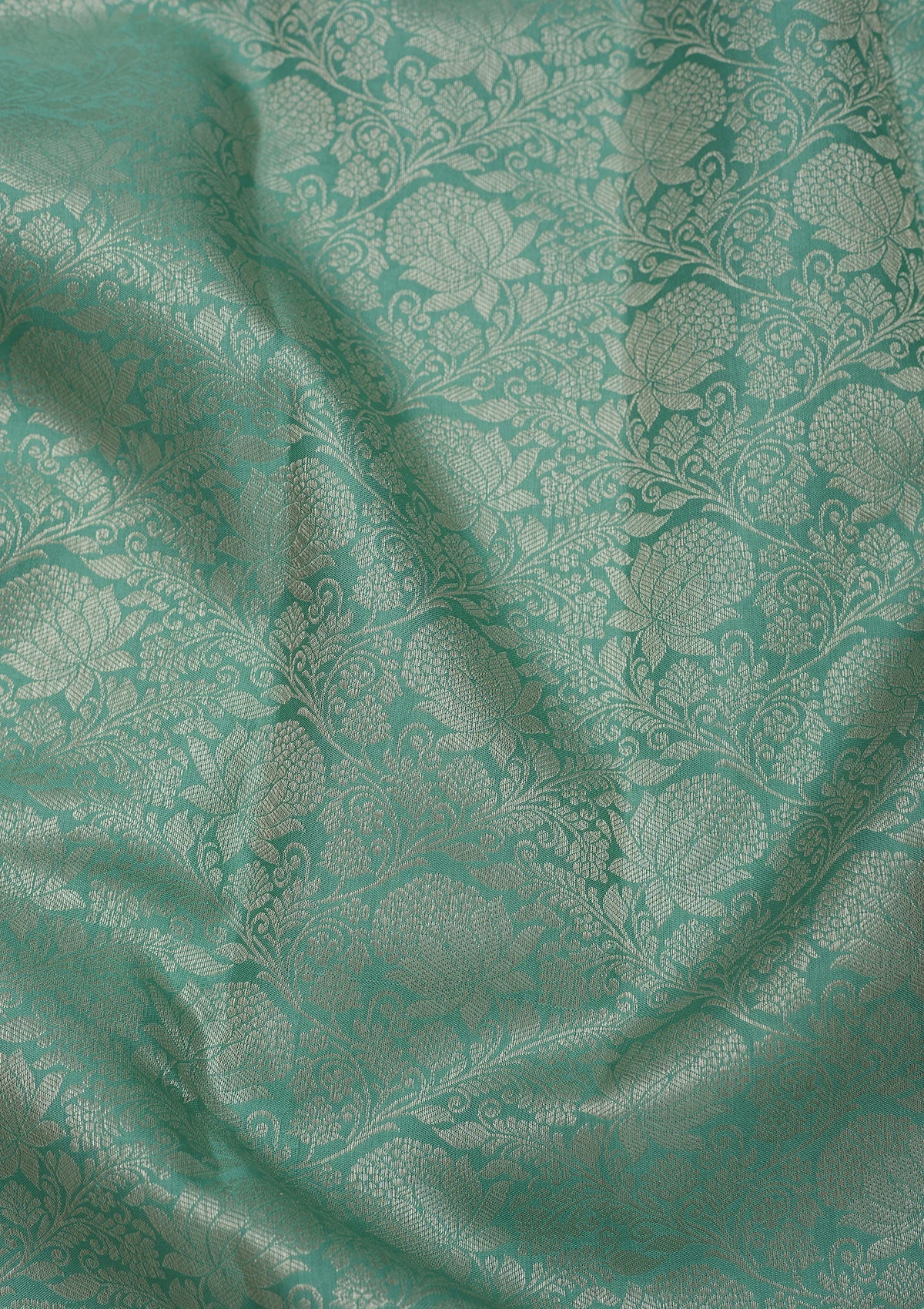 Sea Green Zariwork Pure Silk Saree