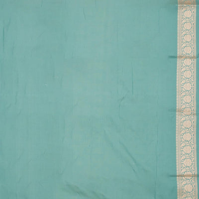 Sea Green Zariwork Pure Silk Saree