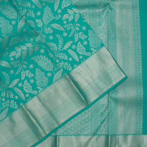Sea Green Zariwork Pure Silk Saree