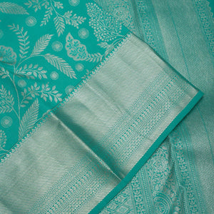 Sea Green Zariwork Pure Silk Saree