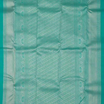 Sea Green Zariwork Pure Silk Saree