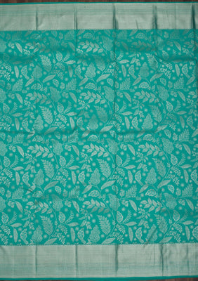 Sea Green Zariwork Pure Silk Saree