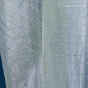 Sky Blue Stonework Tissue Saree