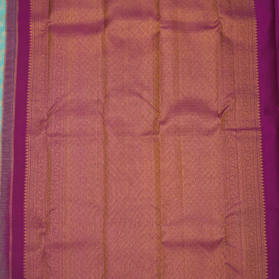 Sky Blue Zariwork Pure Silk Saree