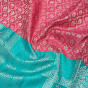 Sky Blue Zariwork Pure Silk Saree