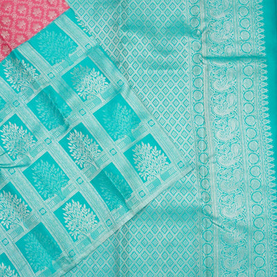 Sky Blue Zariwork Pure Silk Saree