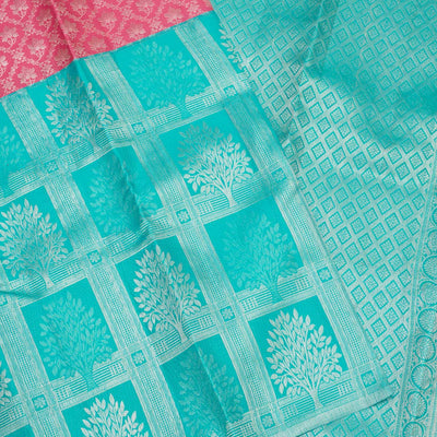 Sky Blue Zariwork Pure Silk Saree