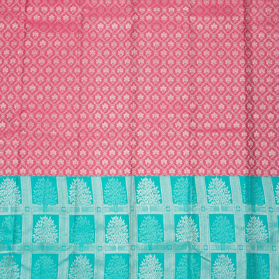 Sky Blue Zariwork Pure Silk Saree