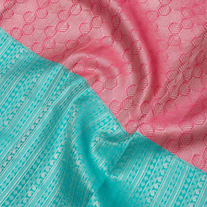 Sky Blue Zariwork Pure Silk Saree