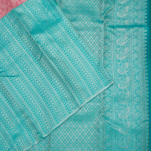 Sky Blue Zariwork Pure Silk Saree