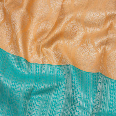 Sky Blue Zariwork Pure Silk Saree