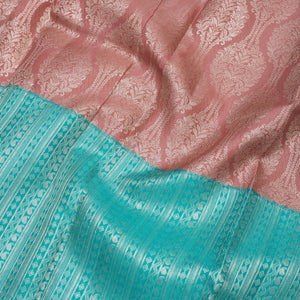 Sky Blue Zariwork Pure Silk Saree