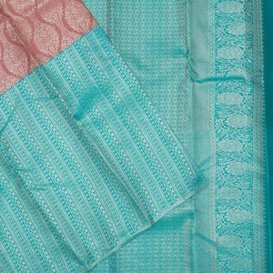 Sky Blue Zariwork Pure Silk Saree