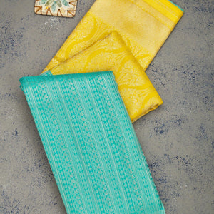 Sky Blue Zariwork Pure Silk Saree