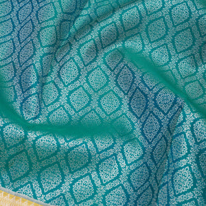 Turquoise Blue Zariwork Pure Silk Saree