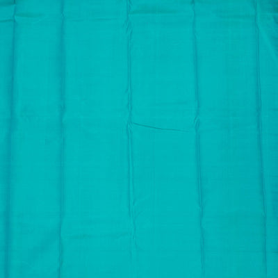 Turquoise Blue Zariwork Pure Silk Saree